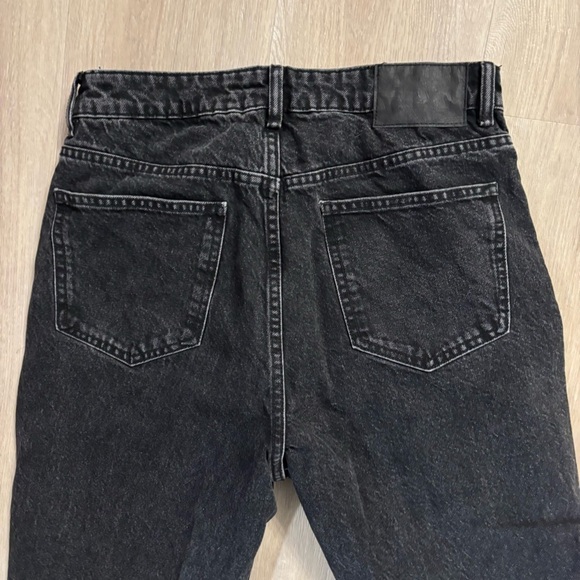 Zara black denim high rise crop bottom denim jean - Picture 8 of 11